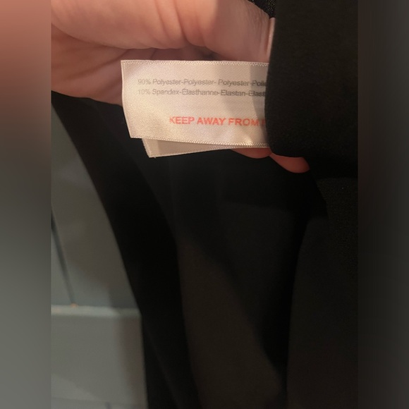 Solace London Rossi Halter Plunge V-Neck Wide Leg Jumpsuit Black Size 2-4? - Picture 9 of 15